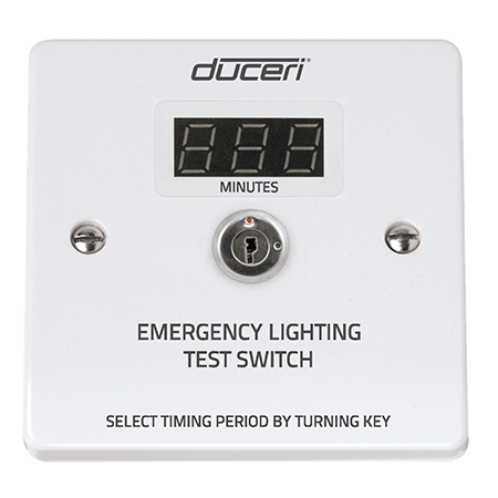 Duceri EMTSLCD Emergency Light LCD Test Switch