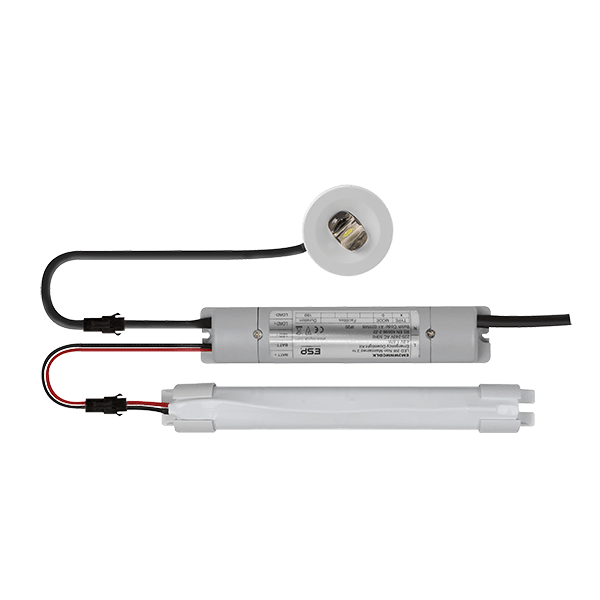 Duceri EM3WNMCDLK-CL Emergency Downlight Kit Corridor 3W IP20 Non-Maintained C/w White Bezels