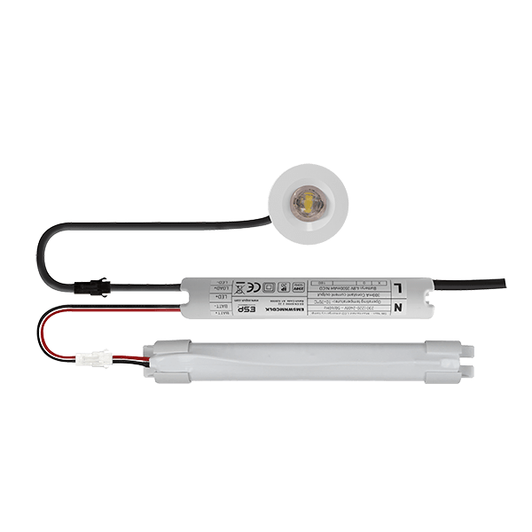 Duceri EM5WNMCDLK-CL Emergency Downlight Kit Corridor 5W IP20 Non-Maintained C/w White Bezels