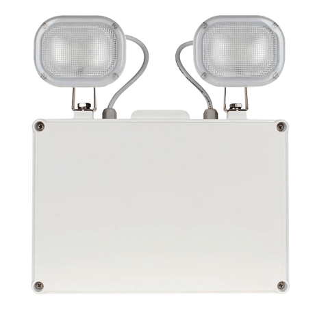 Duceri EMNMIP40SPOT-CL Emergency Twinspot 6W LED IP40 Non-Maintained White - Lithium