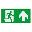 Duceri D120SUWH Fire Exit Sign, Surface Exit Box, 3W LED IP20 Up Legend Lithium Battery Switchable Self-Test White