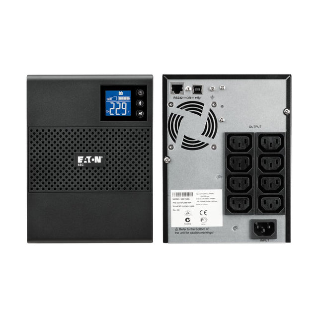 Eaton 5SC1500i line interactive UPS, tower case with LCD display