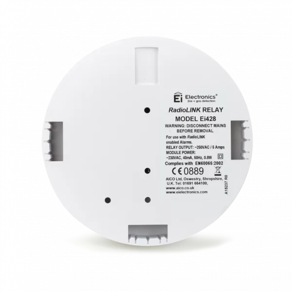 Aico Ei428 RadioLINK Relay Module – Wireless Alarm Interface with Volt-Free Contacts – SKU: Ei428
