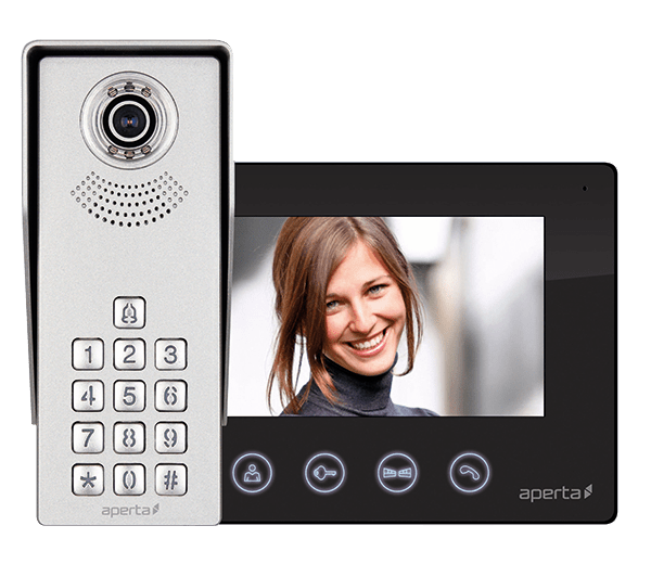 ESP APKITKPBLK Colour Video Door Entry Keypad System