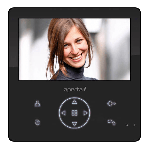 ESP APMONBG Colour Video Door Entry Monitor with Record Facility