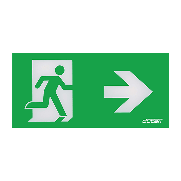 ESP EMEXBOXLGDR EXIT BOX Legend Right