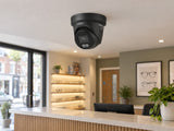 Hikvision DS-2CD2346G3-IZS2UY/SL (black) installed in British independent optician reception.