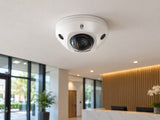 Hikvision DS-2CD2526G2-IS (white) installed in British private office lobby.