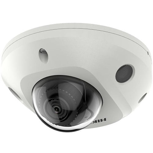 Hikvision AcuSense mini dome camera with microphone grille