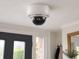 Hikvision DS-2CE59H8T-AVPIT3ZF (white) installed in British home entrance hall.