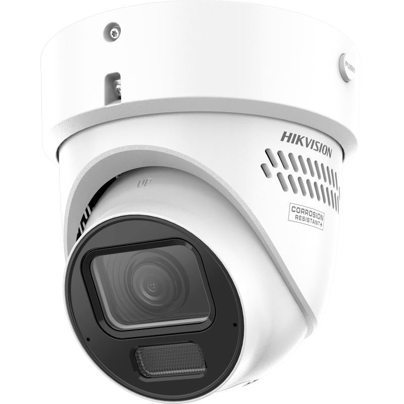 Hikvision 4MP ColorVu turret camera with motorised varifocal lens