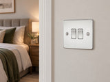 Knightsbridge FP3000PC shown at a bedroom wall.