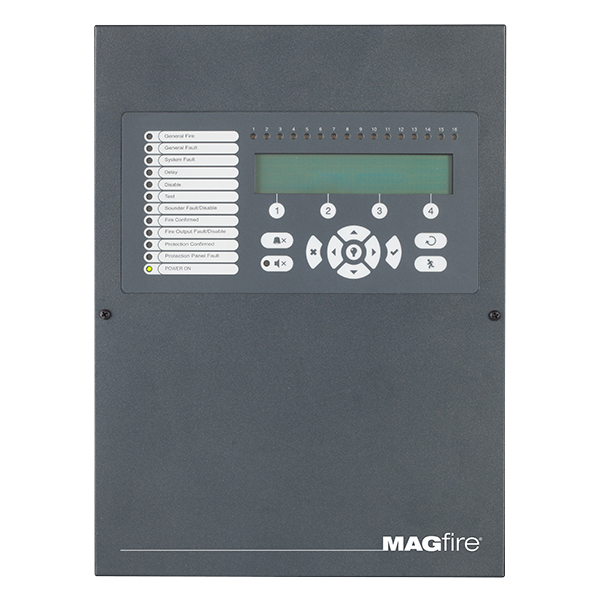 MAG MAGPRO16G Addressable 16 Zone Fire Panel in Graphite Grey