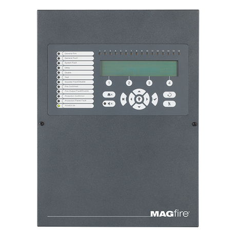 MAG MAGPRO16G Addressable 16 Zone Fire Panel in Graphite Grey