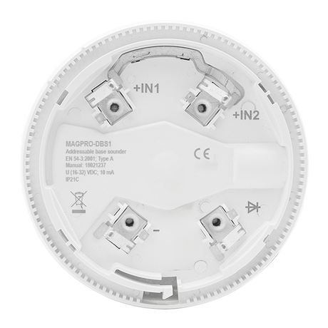 MAG MAGPRO-DBS1 Addressable Fire Sounder Deep Base White