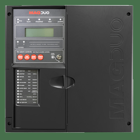 MAGDUO2B 2 Zone 2 Wire Fire Panel Black