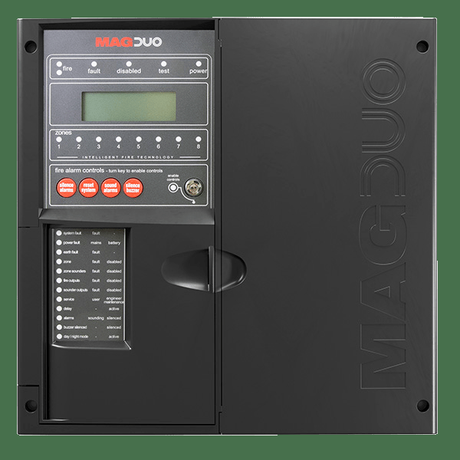 MAGDUO8B 8 Zone 2 Wire Fire Panel Black