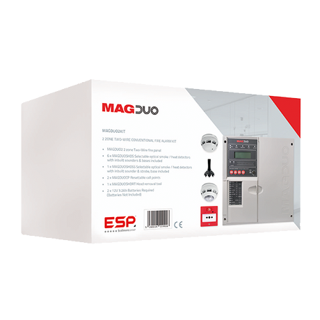 MAGDUO MAGDUO2KIT 2 Zone Two Wire Fire Alarm Kit