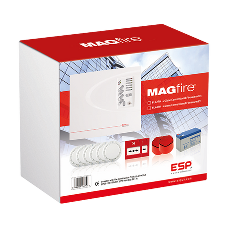 MAGFIRE FLK2P 2 Zone Conventional Fire Alarm Kit