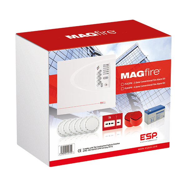 MAGFIRE FLK2P 2 Zone Conventional Fire Alarm Kit