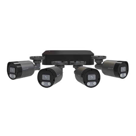 RekorHD RC24KB4G IP PoE 2MP 4CH 4 Bllt Cam Kit 1TB Grey