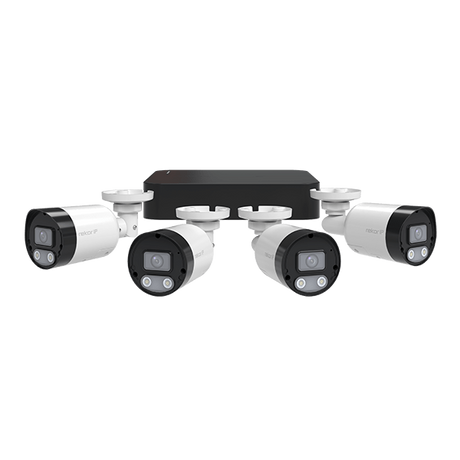 RekorHD RC24KB4W IP PoE 2MP 4CH 4 Bullet Cam Kit 1TB White