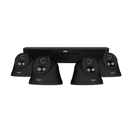 RekorHD RC24KTB IP PoE 2MP 4CH 4 Turret Kit 1TB Black