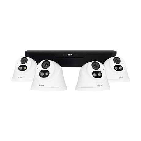 RekorHD RC24KTW IP PoE 2MP 4CH 4 Turret Kit 1TB White