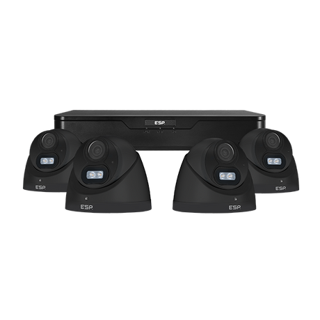 RekorHD RCKTB 24/7 Analogue HD 2MP 4CH 4 Camera Turret Kit Black 1TB