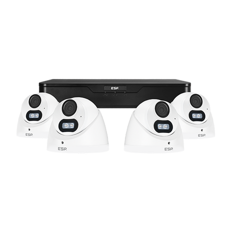 RekorHD RCKTW 24/7 Analogue HD 2MP 4CH 4 Camera Turret Kit White 1TB