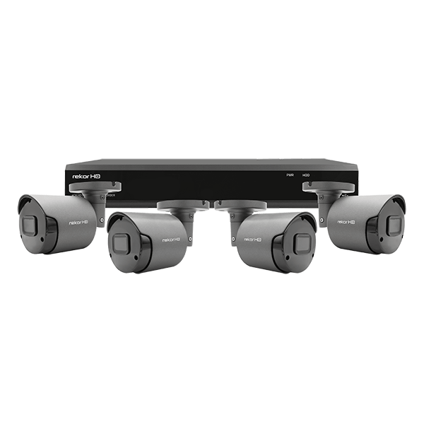 RekorHD RHD8KB4G-CL 2MP Analogue 8CH 4 Camera Bullet Kit 1TB Grey
