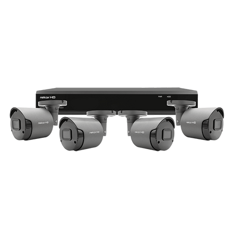 RekorHD RHD8KB4G-CL 2MP Analogue 8CH 4 Camera Bullet Kit 1TB Grey