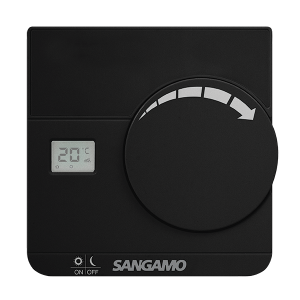 Sangamo Choice CHPRSTATDB Digital Thermostat, Black