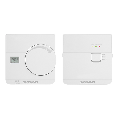 Sangamo Choice CHPRSTATDRF Wireless Digital Thermostat, White