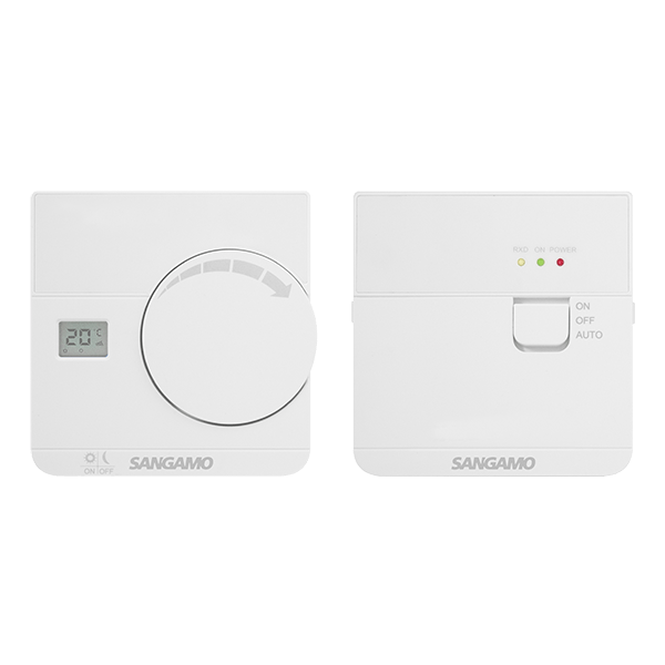 Sangamo Choice CHPRSTATDRF Wireless Digital Thermostat, White
