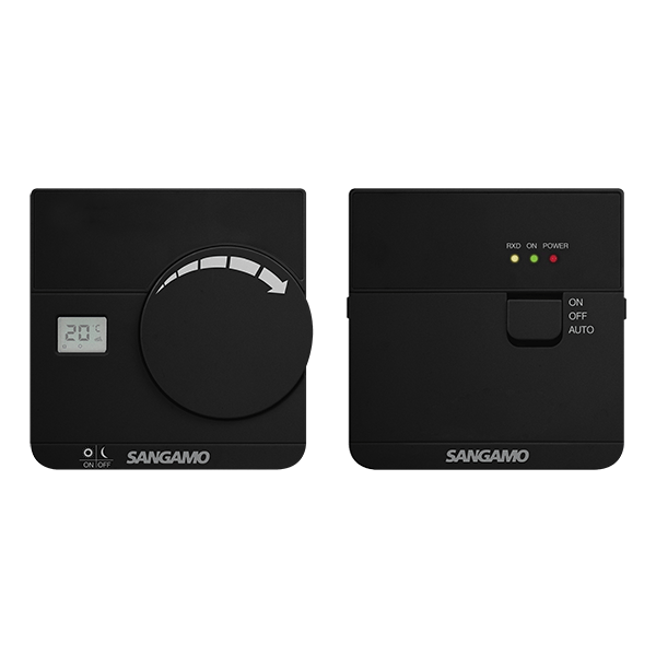 Sangamo Choice CHPRSTATDRFB Wireless Digital Thermostat in Black