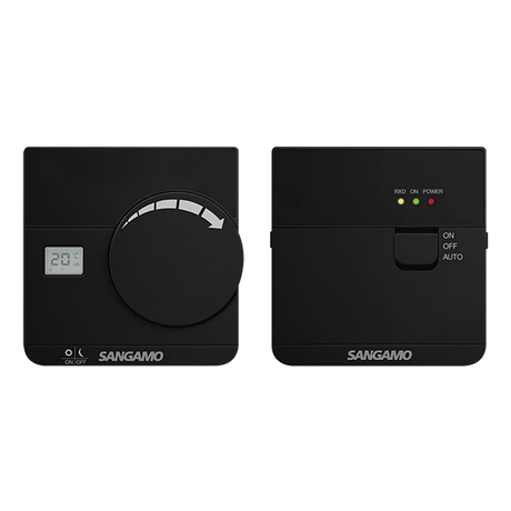 Sangamo Choice CHPRSTATDRFB Wireless Digital Thermostat in Black