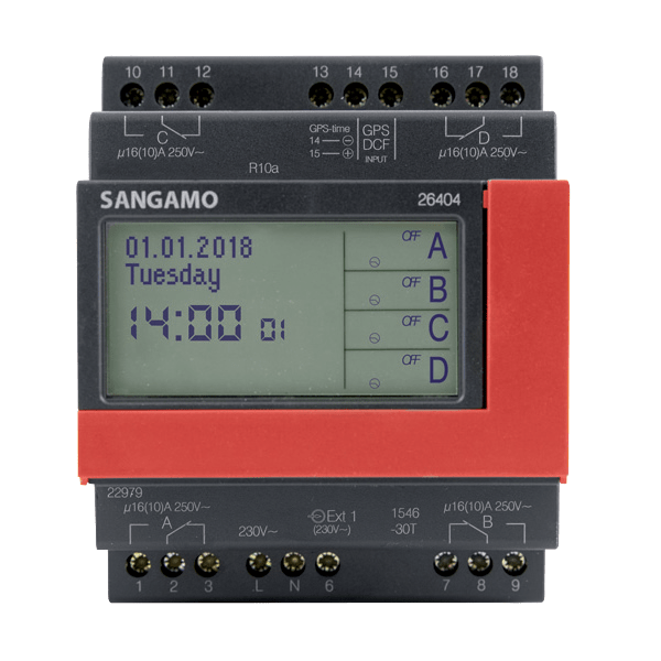 Sangamo 26404 Standard 4 Module 4 Channel, 7 Day Timer, 300 Operations