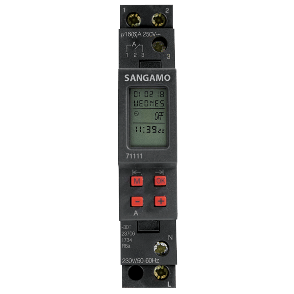 Sangamo 71111 Standard 1 Module 1 Channel, 7 Day, 46 Operations