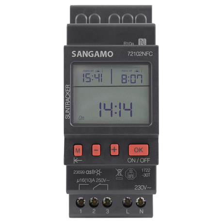 Sangamo 72102NFC Astro NFC 1 Module 1 Channel, 24 Hr Timer, 4 Operations