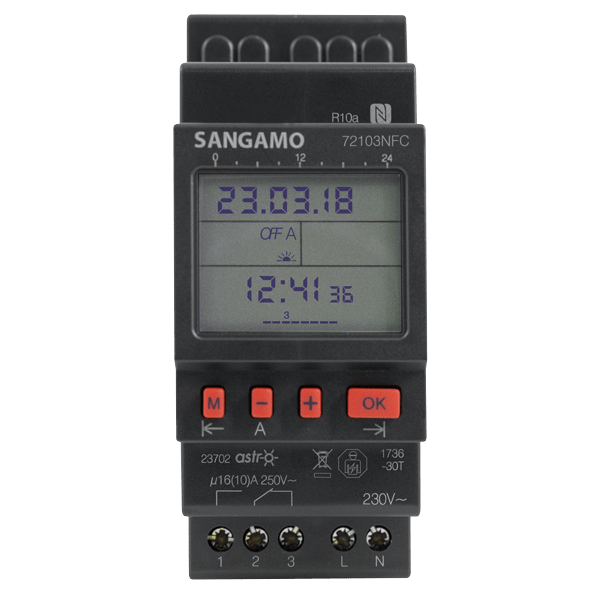 Sangamo 72103NFC Astro NFC 2 Module 1 Channel, 7 Day Timer, 56 Operations
