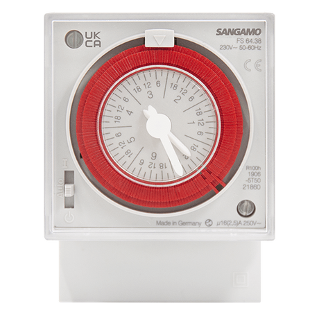 Sangamo PA16921 Standard Panel Mount 7 Day Timer with Battery