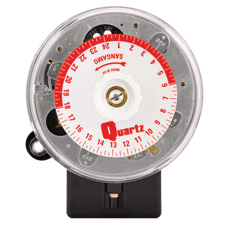 Sangamo Q554.2 3 Pin Time Switch, 2 On/Offs, red dial 100-hour battery reserve