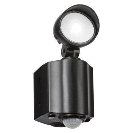 Knightsbridge 230V IP44 8W LED Single Spot Black Security Light with PIR - West Midland Electrics | CCTV & Electrical Wholesaler 5