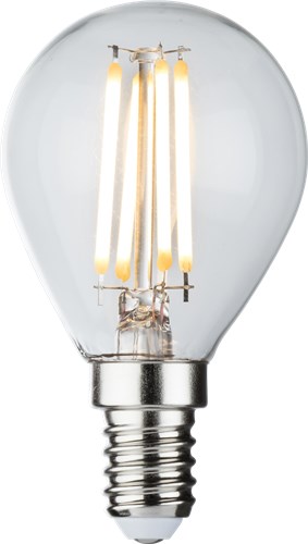 Knightsbridge 230V 4W LED SES Clear Golf Ball Filament Lamp 2700K Dimmable GBD4ASESC - West Midland Electrics | CCTV & Electrical Wholesaler