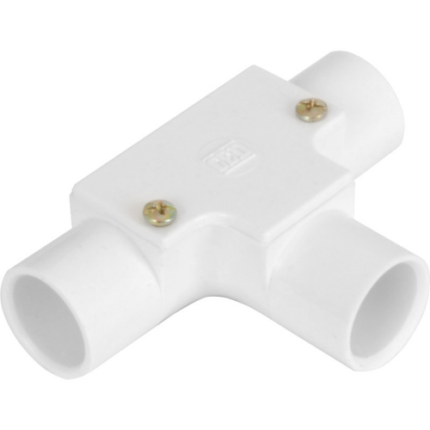 20mm Inspection Tee White ITP20W - West Midland Electrics | CCTV & Electrical Wholesaler