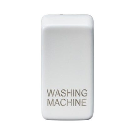 Knightsbridge Switch cover “marked WASHING MACHINE” – matt white GDWASHMW - West Midland Electrics | CCTV & Electrical Wholesaler