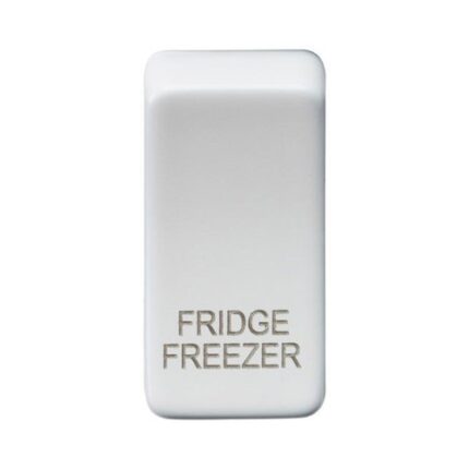 Knightsbridge Switch cover “marked FRIDGE/FREEZER” – matt white GDFRIDMW - West Midland Electrics | CCTV & Electrical Wholesaler
