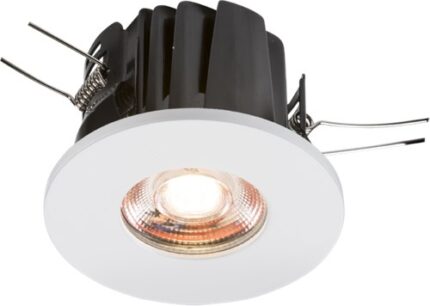 Knightsbridge 230V IP65 8W Fire-Rated Valknight LED Downlight 3000K VFRIC8AWW - West Midland Electrics | CCTV & Electrical Wholesaler