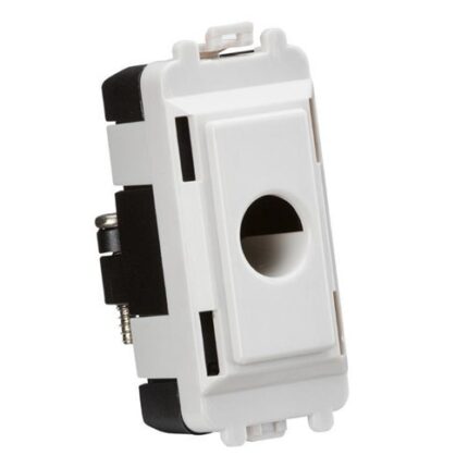 Knightsbridge Flex outlet module (up to 10mm) – white GDM012U - West Midland Electrics | CCTV & Electrical Wholesaler